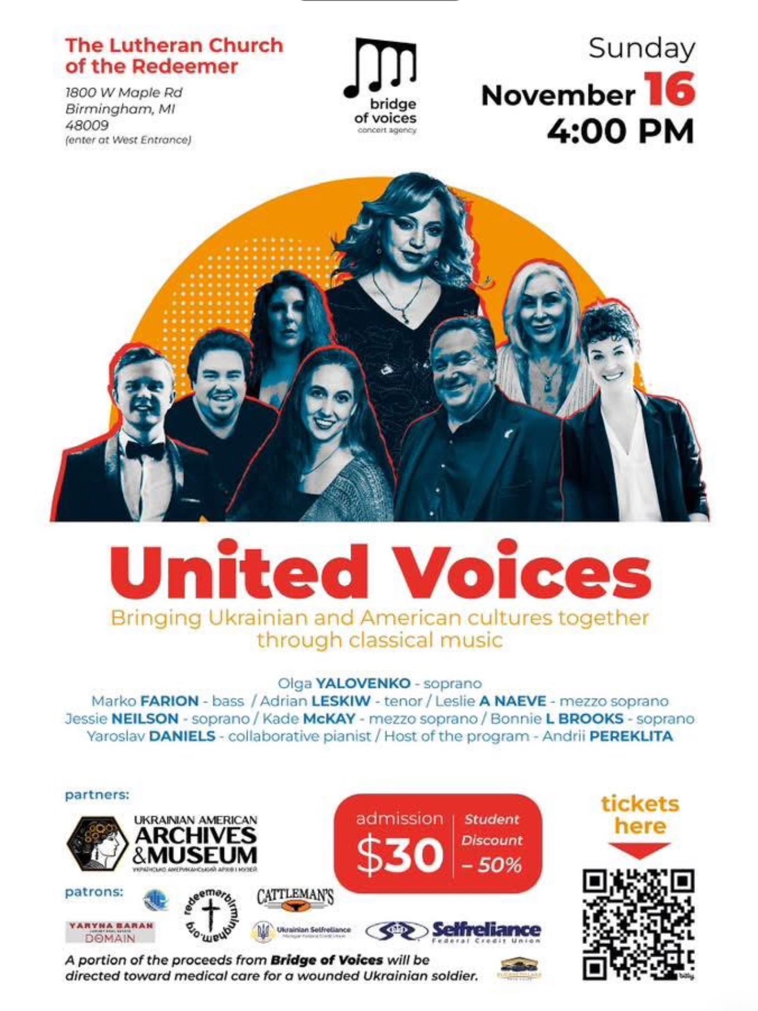 United Voices Concert Flyer — November 16, 2025